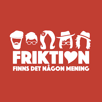 Omslag till singel Finnd et någon mening är tecknat som små ikoner av ansikten.